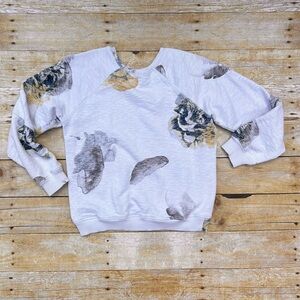Zara Floral Sweatshirt Small